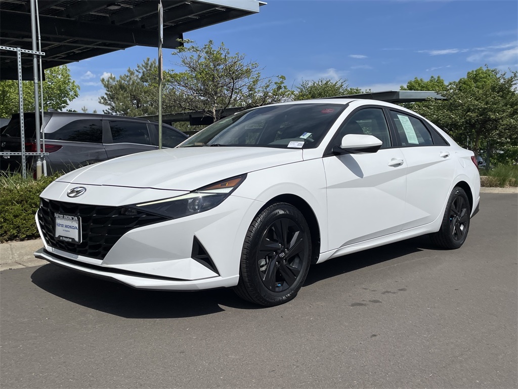 Used 2021 Hyundai Elantra Blue with VIN KMHLM4AJ4MU009486 for sale in Greenwood Village, CO