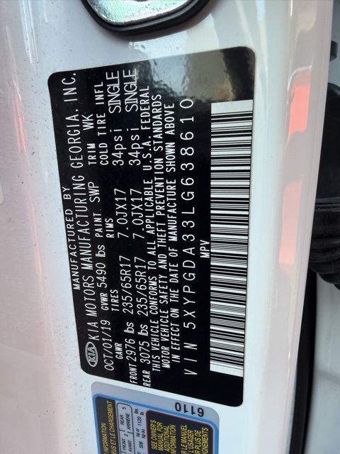 2020 Kia Sorento LX photo 4