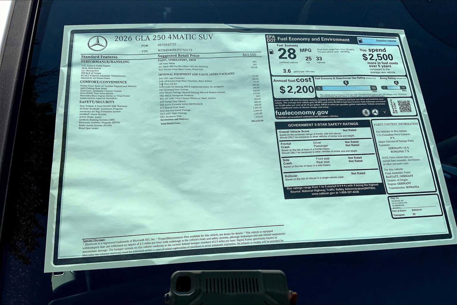 2026 Mercedes Benz GLA 250 4MATIC photo 21