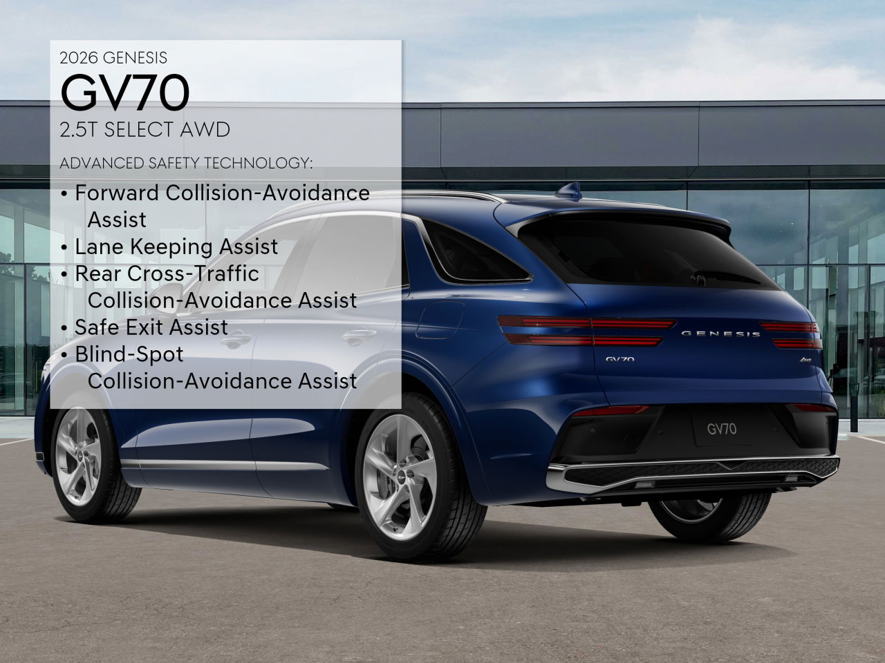 2026 Genesis GV70 2.5T Select photo 7