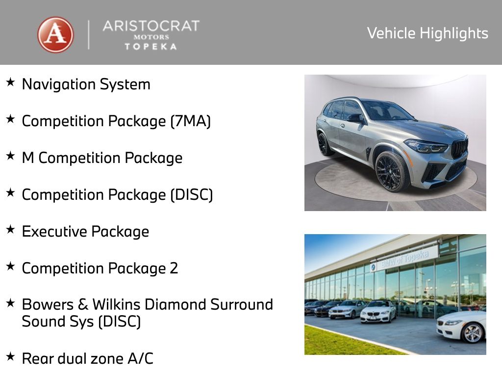 Used 2022 BMW X5 M Base with VIN 5YMJU0C0XN9L54803 for sale in Kansas City