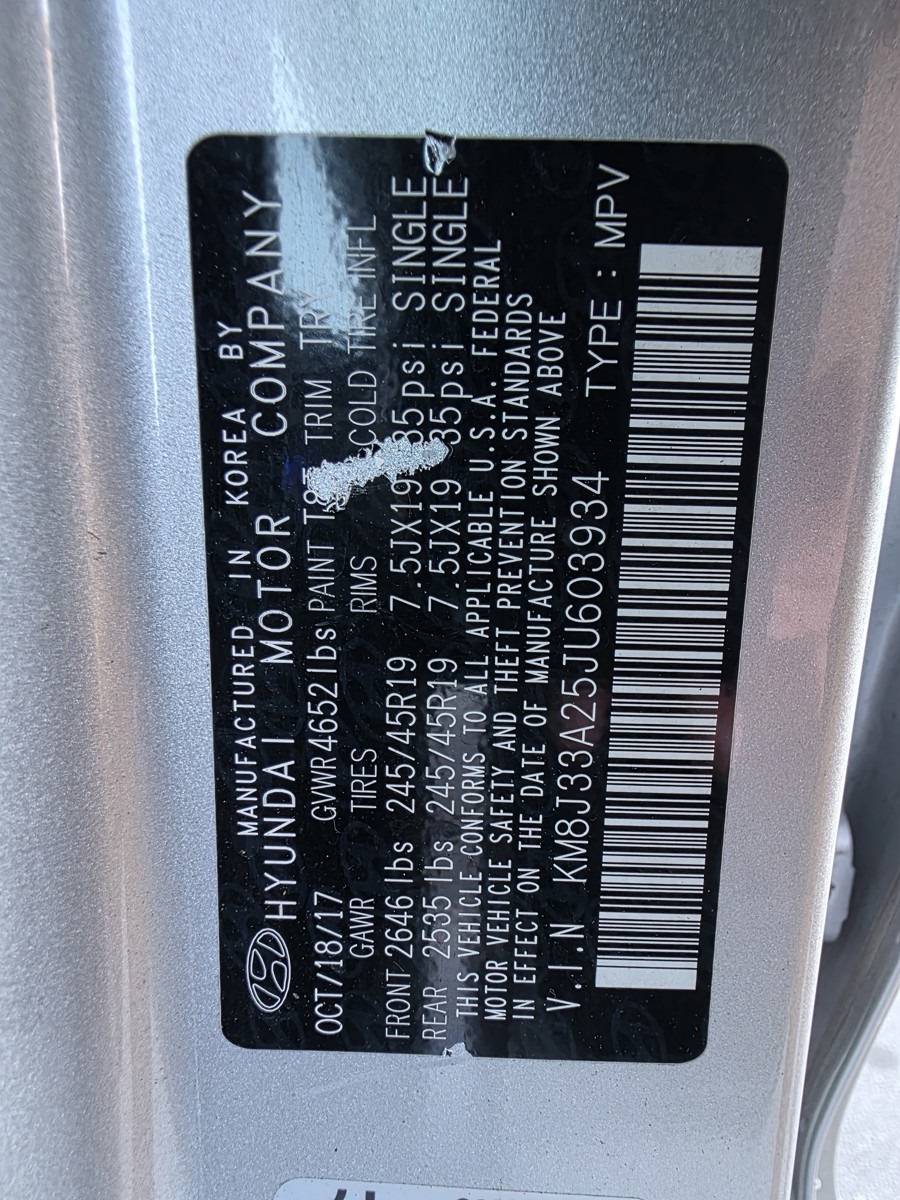 2018 Hyundai Tucson Limited photo 34