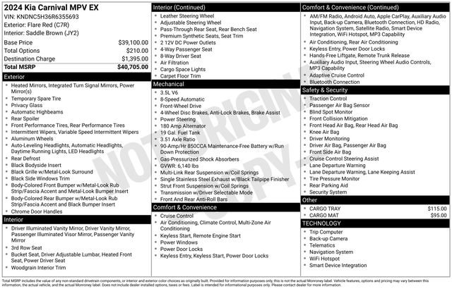 2024 Kia Carnival EX's photo