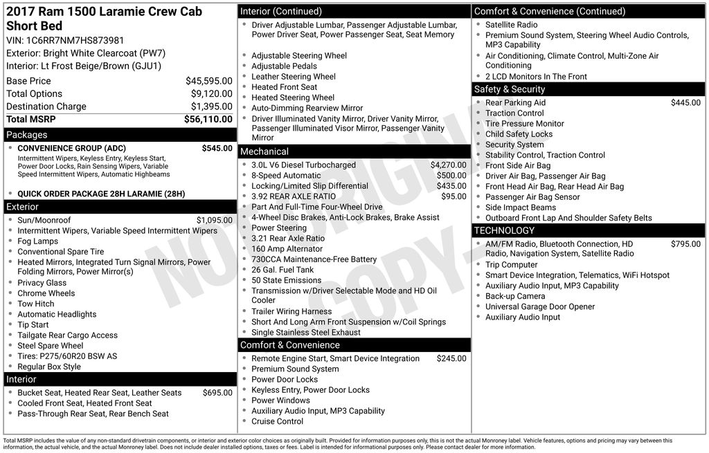 2017 RAM Ram 1500 Pickup Laramie's photo