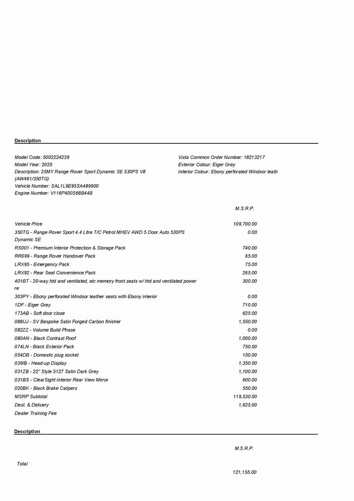 2025 LAND ROVER RANGE ROVER SPORT - Image 2