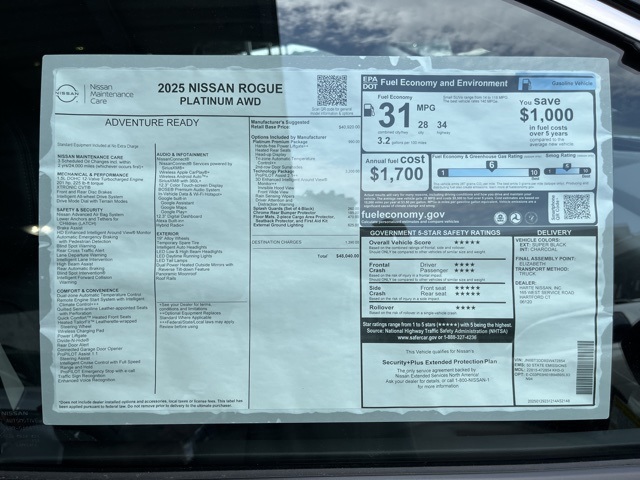 2025 Nissan Rogue Platinum photo 13