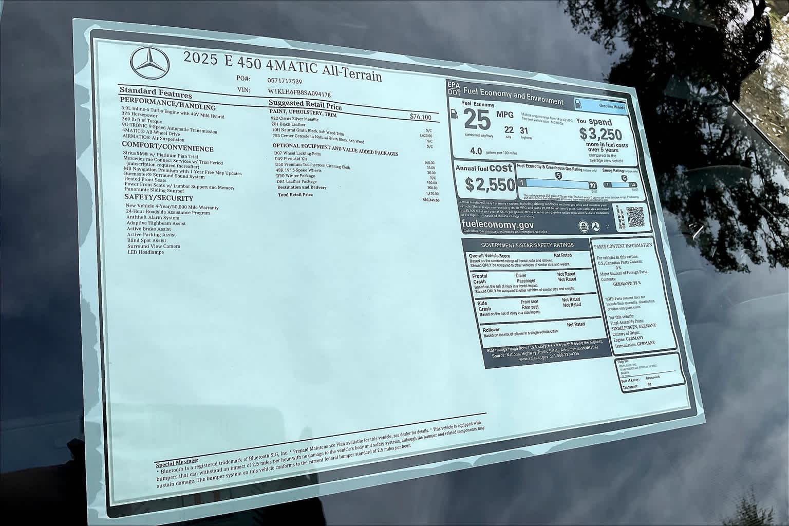 2025 Mercedes Benz E 450 4MATIC All-Terrain photo 14