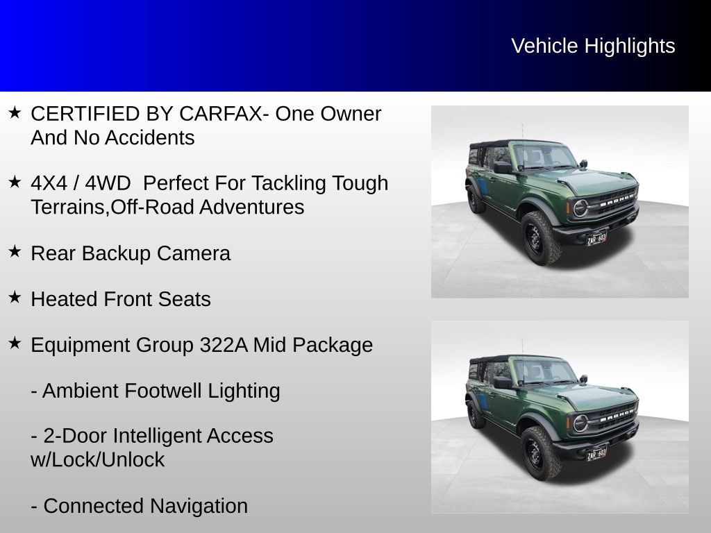 2023 Ford Bronco Base Big Bend Black Diamond Outer Banks photo 3