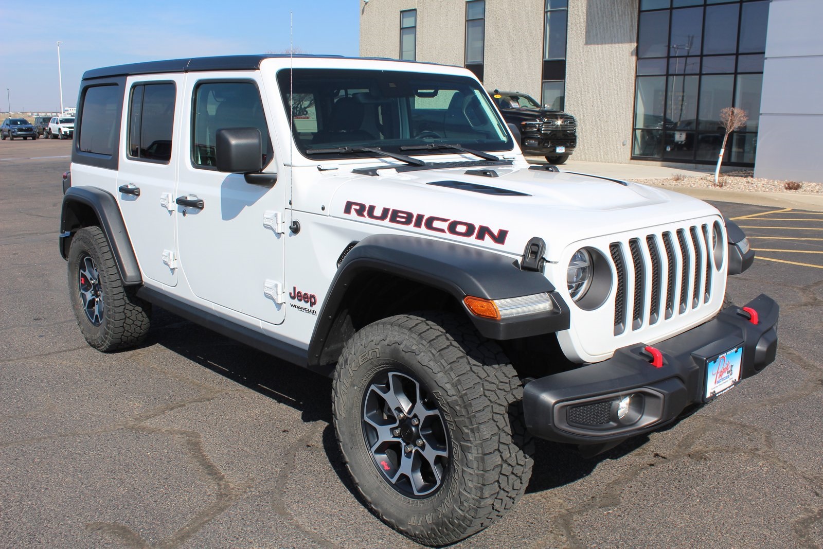 Used 2021 Jeep Wrangler Unlimited Rubicon with VIN 1C4HJXFN4MW701185 for sale in Luverne, Minnesota