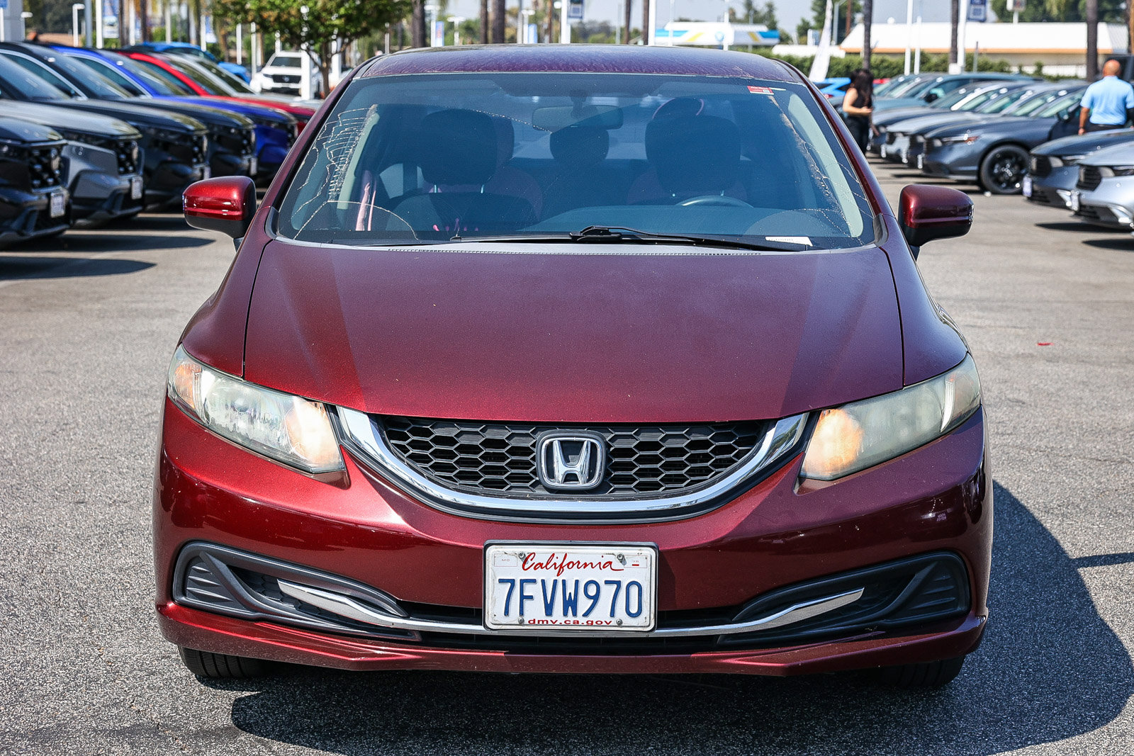 Used 2014 Honda Civic LX with VIN 19XFB2F55EE231140 for sale in West Covina, CA