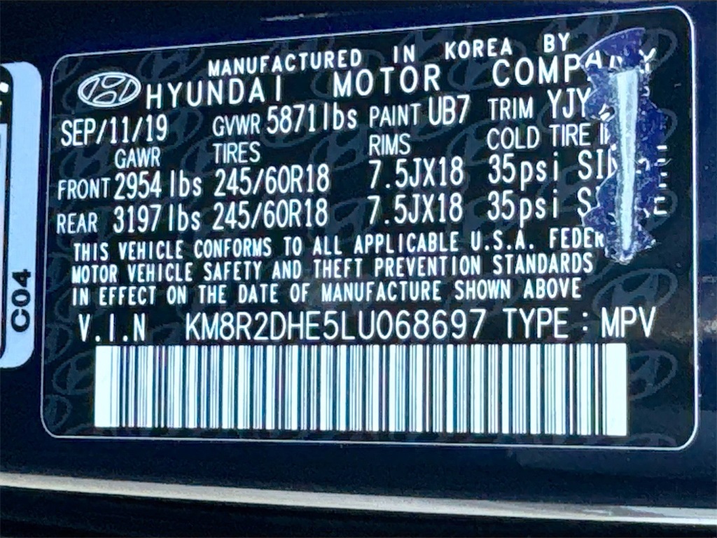 2020 Hyundai Palisade SEL photo 34