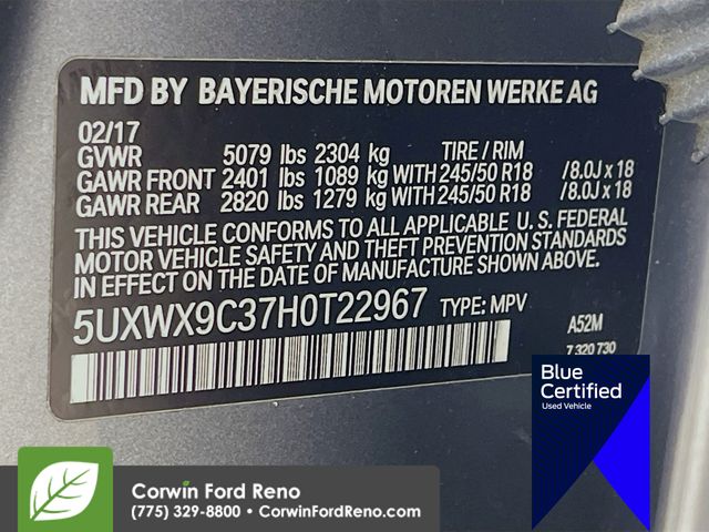 2017 Bmw X3 xDrive28i photo 26