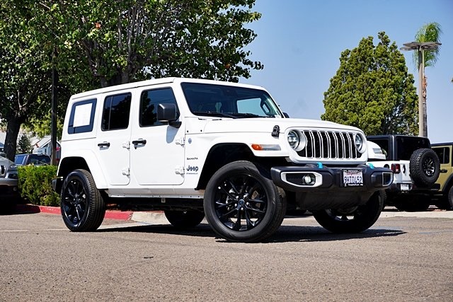 Certified Used 2024 White Jeep Sahara 4xe image 1