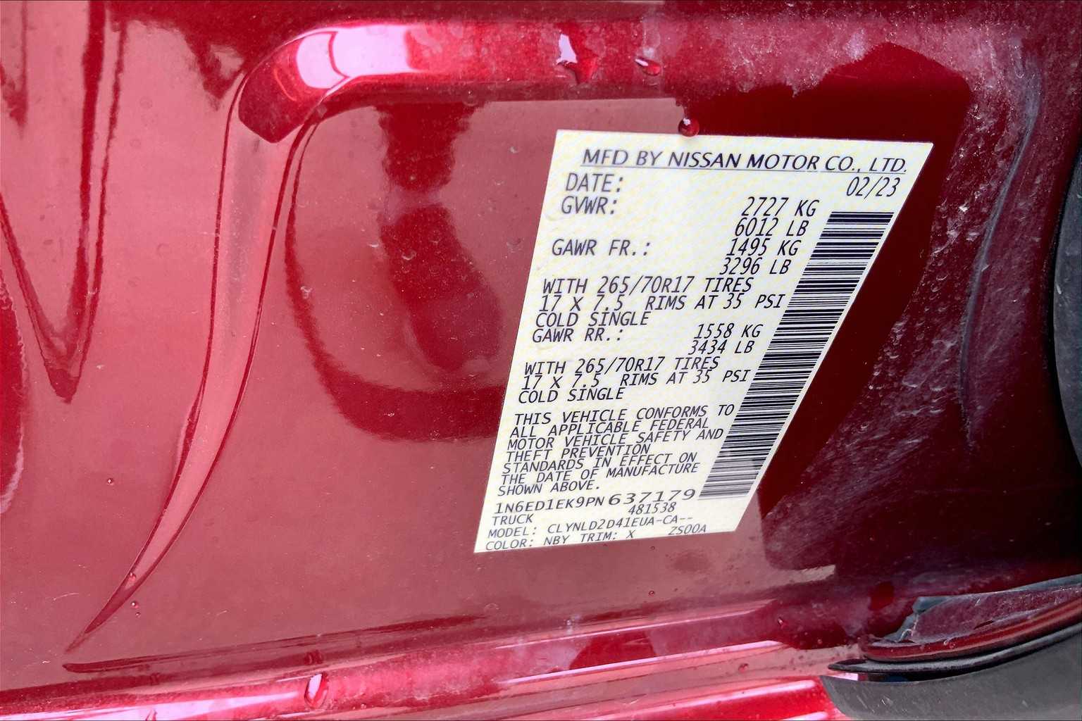 2023 Nissan Frontier PRO-4X photo 30