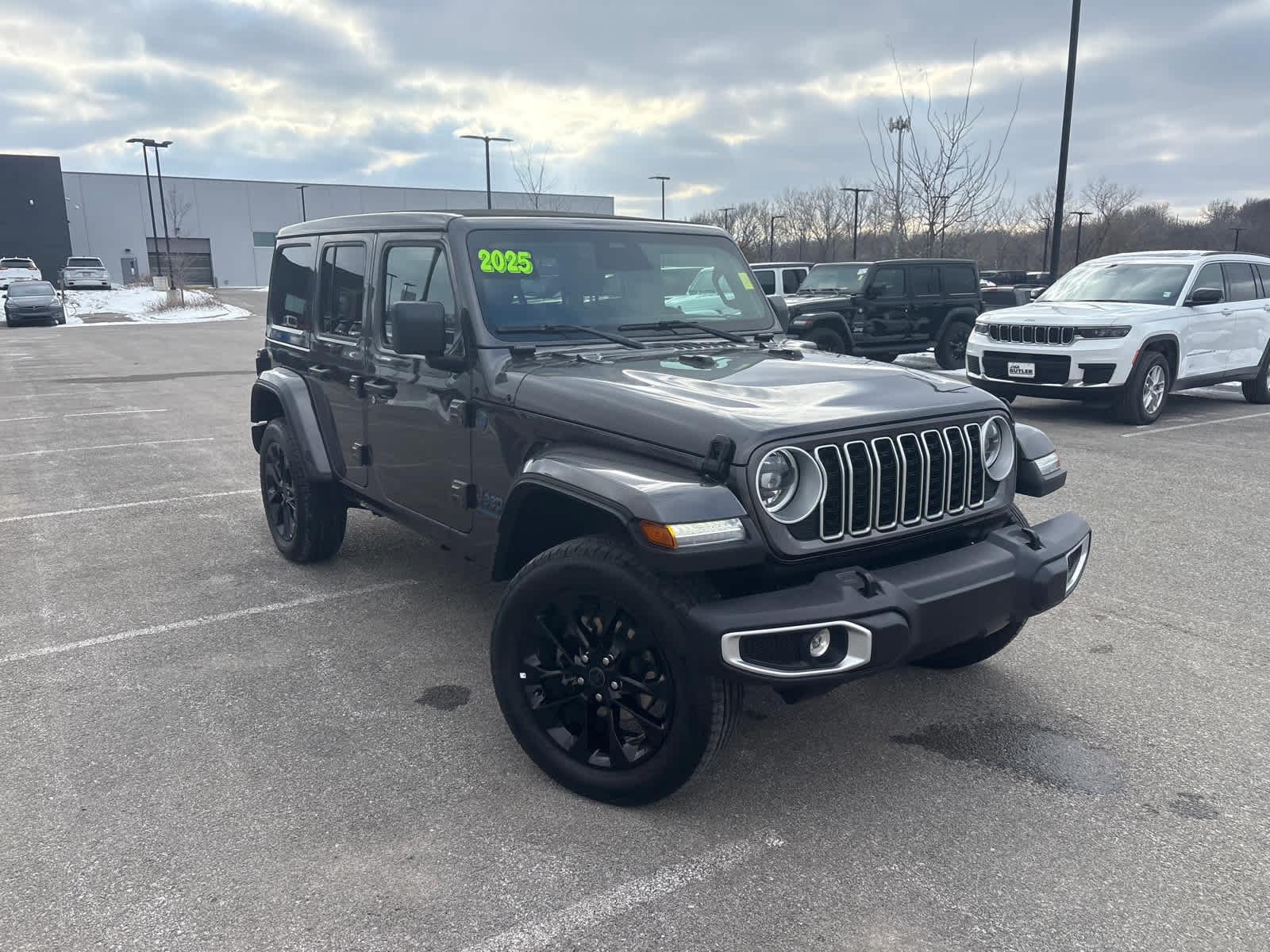 Used 2025 Jeep Wrangler 4xe Sahara 4XE with VIN 1C4RJXP63SW600342 for sale in Kansas City