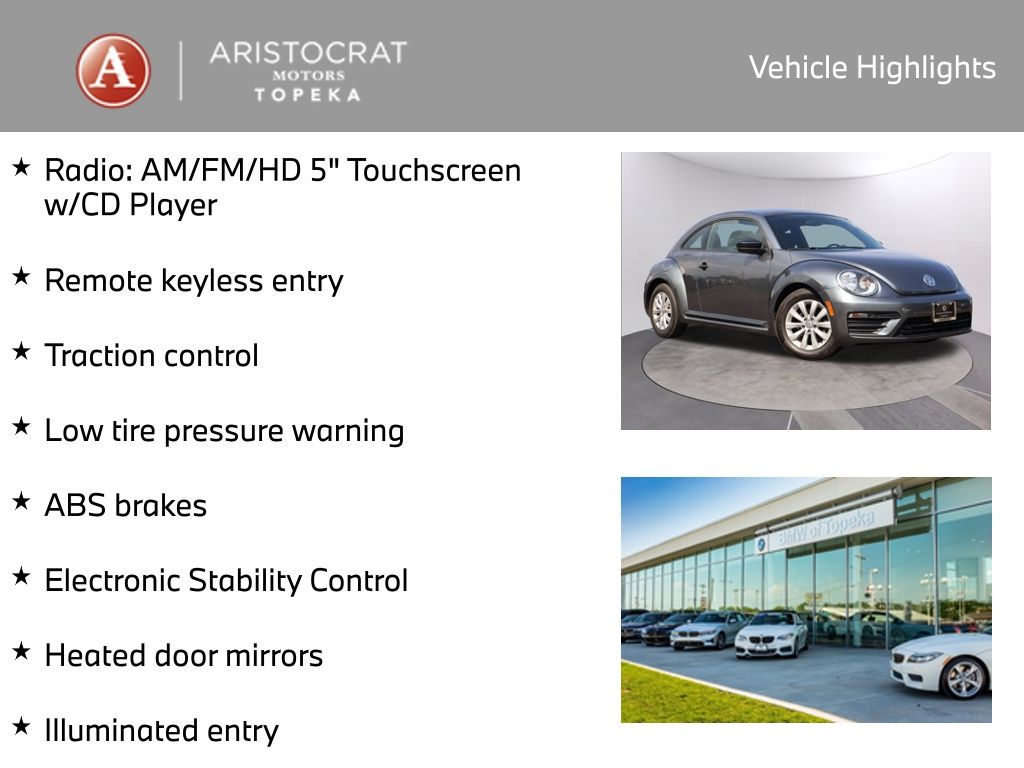 Used 2018 Volkswagen Beetle S with VIN 3VWFD7AT3JM717309 for sale in Kansas City