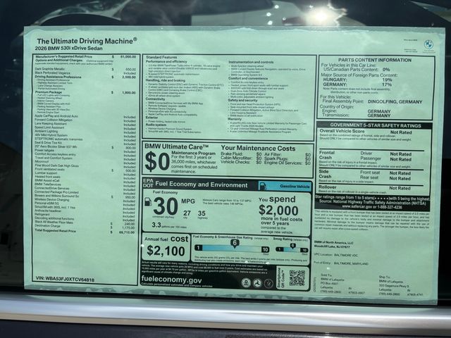 2026 Bmw 530i 530i xDrive photo 31