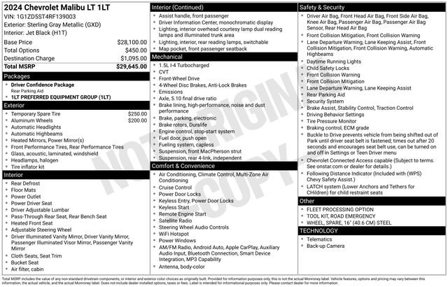 2024 Chevrolet Malibu 1LT's photo