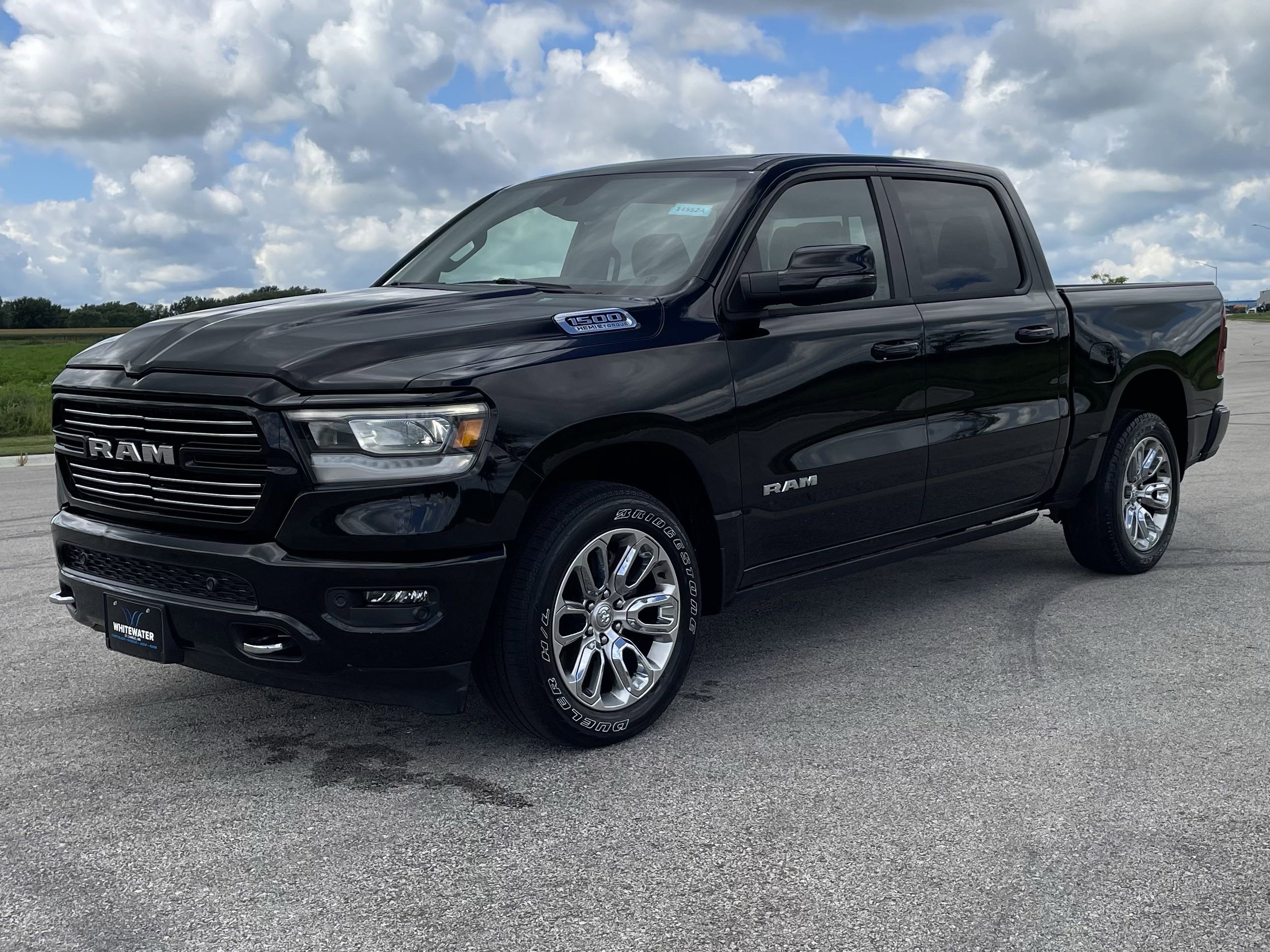 Used 2023 RAM Ram 1500 Pickup Laramie with VIN 1C6RREJT9PN608199 for sale in Saint Charles, Minnesota