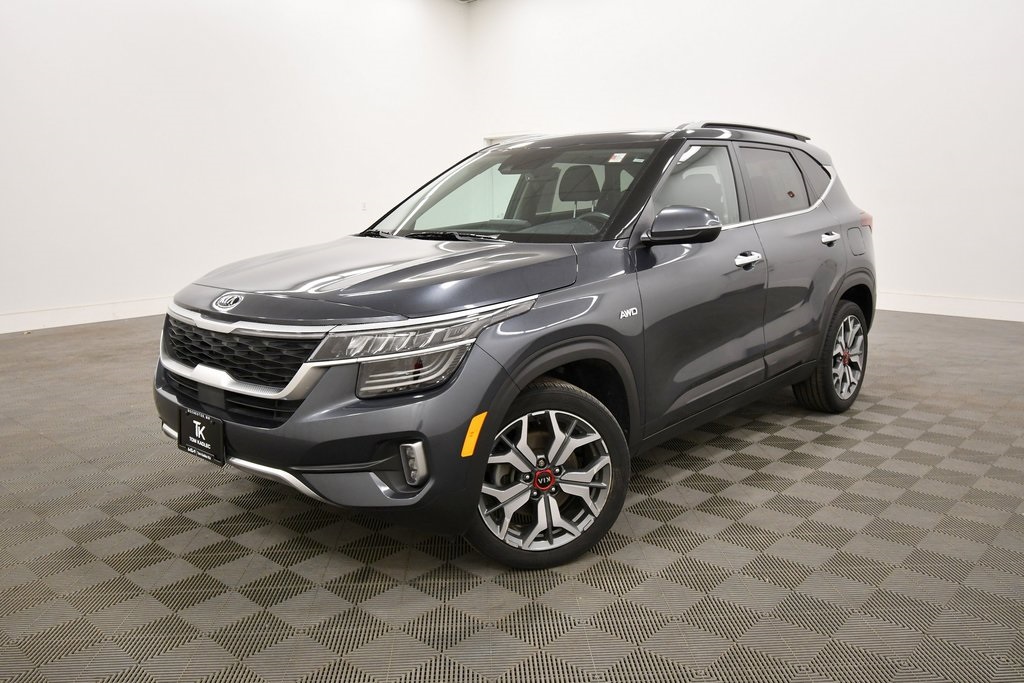 Certified 2021 Kia Seltos SX with VIN KNDETCA20M7084848 for sale in Rochester, Minnesota