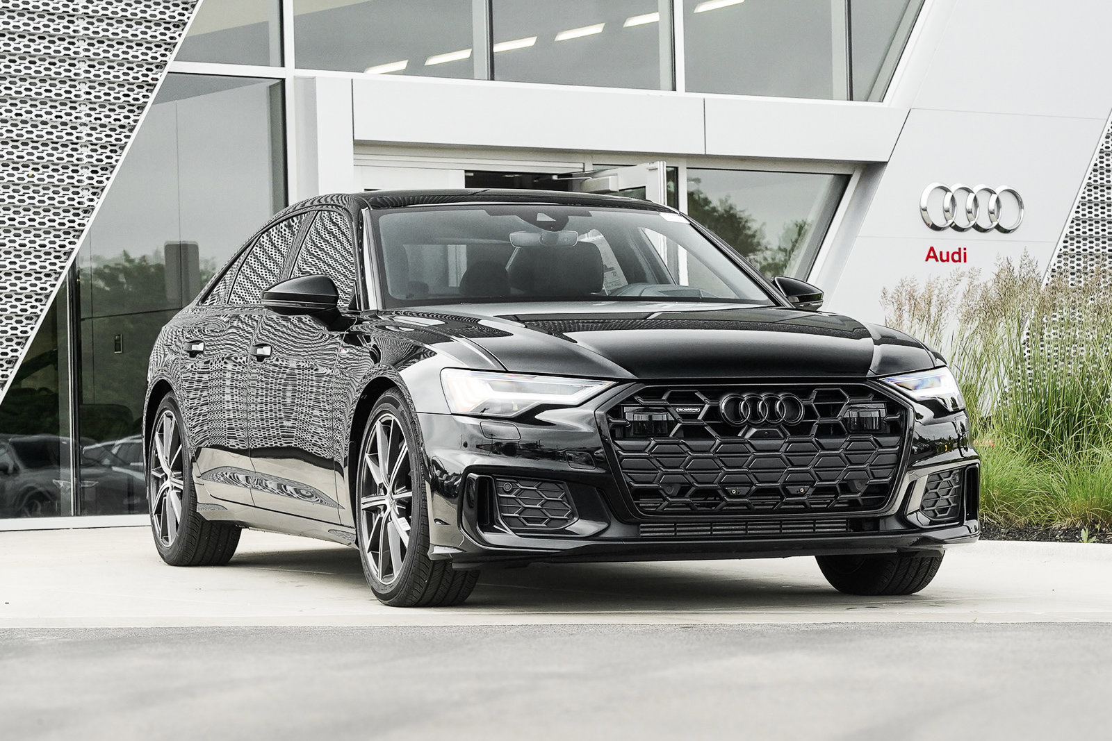 New 2025 Mythos Black Metallic Audi Prestige image 1