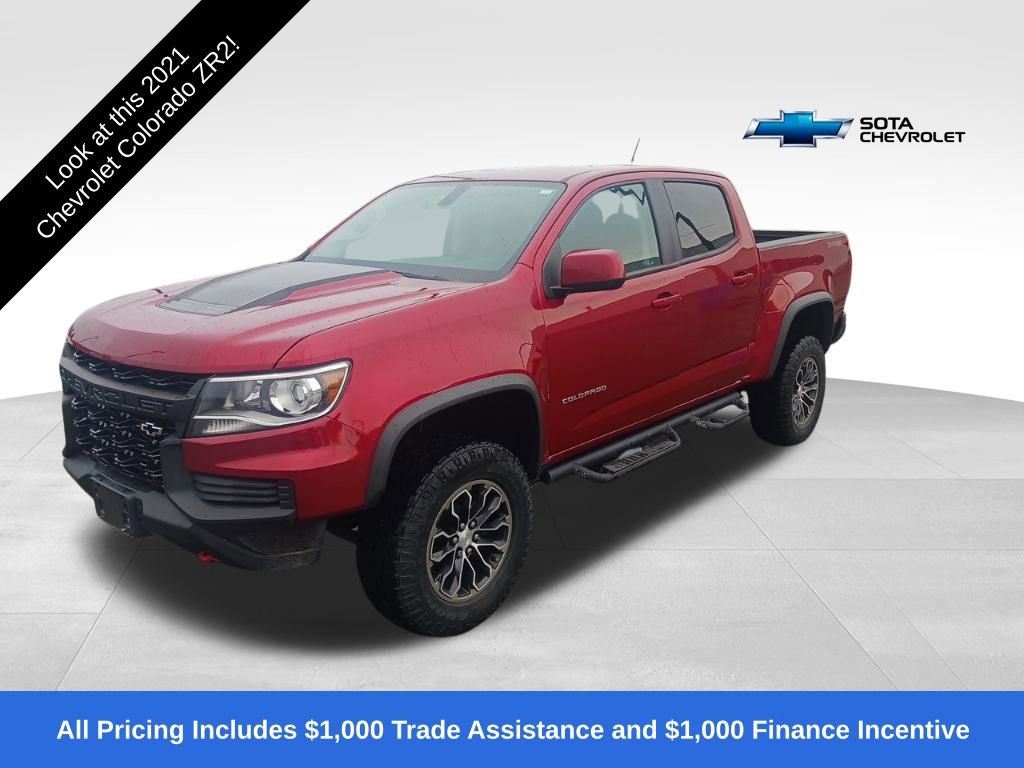 Used 2021 Chevrolet Colorado ZR2 with VIN 1GCGTEEN9M1133248 for sale in Northfield, Minnesota