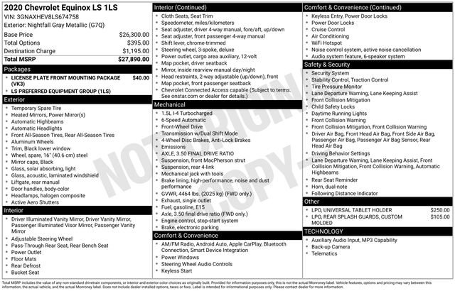 2020 Chevrolet Equinox LS