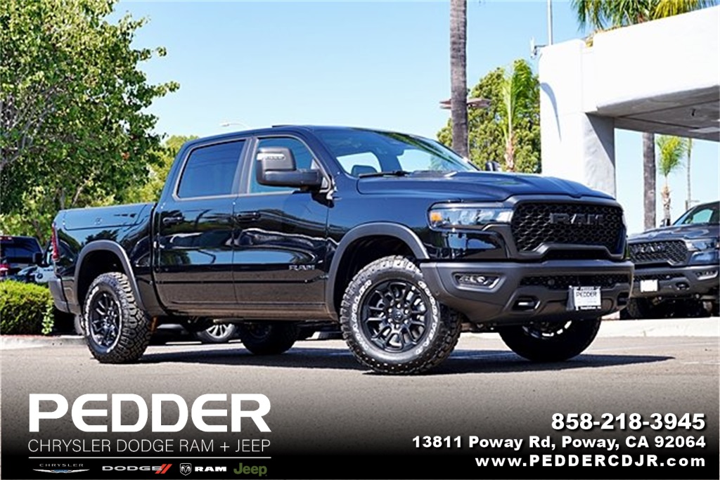 New 2026 Diamond Black Crystal Pearl-Coat Exterior Paint RAM Rebel image 1