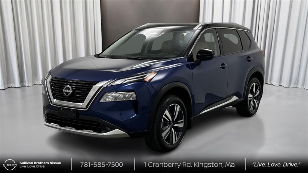 Certified Used 2022 Blue Nissan Platinum image 1