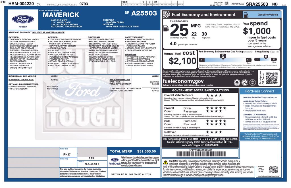 2025 Ford Maverick XLT