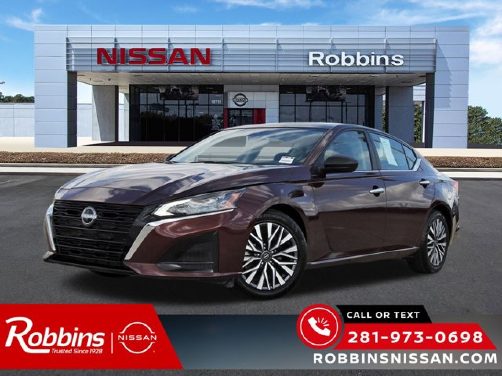 2024 Nissan Altima 2.5 SV Red at Robbins Nissan