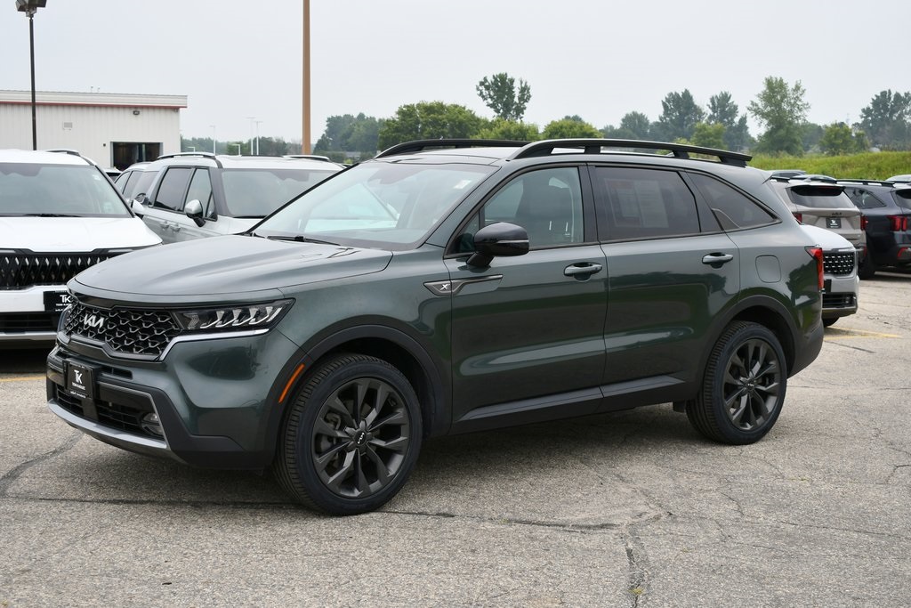 Certified 2022 Kia Sorento X-Line EX with VIN 5XYRHDLF0NG113746 for sale in Rochester, Minnesota