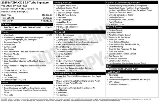 Pre-Owned 2025 Mazda CX-5 Turbo Signature Sport Utility in