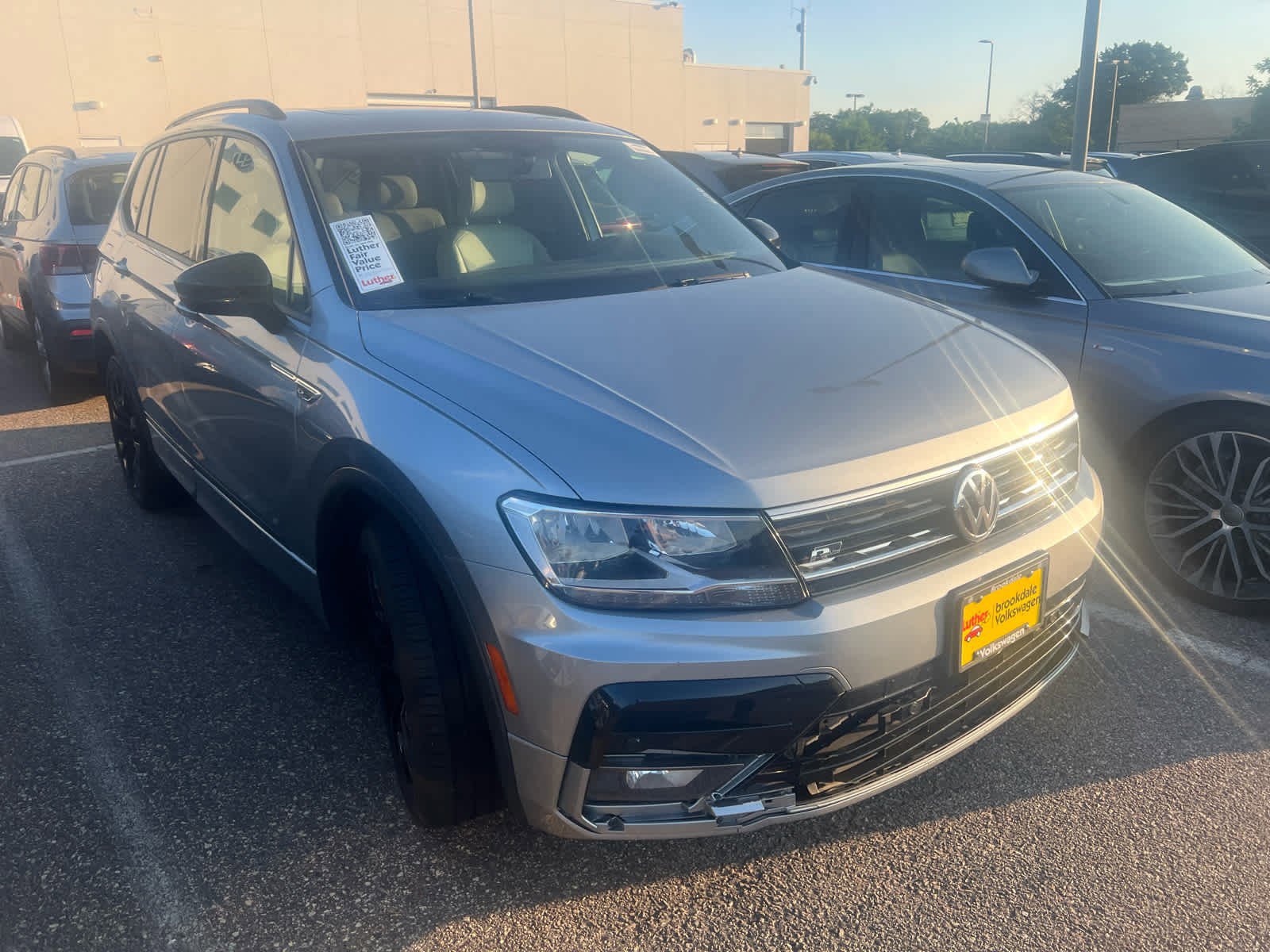 Certified 2021 Volkswagen Tiguan SE R-LINE BLACK with VIN 3VV2B7AX2MM088660 for sale in Brooklyn Center, Minnesota
