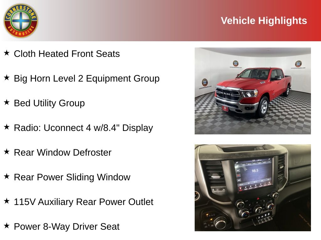 Used 2020 RAM Ram 1500 Big Horn with VIN 1C6SRFFT1LN272610 for sale in Elk River, Minnesota