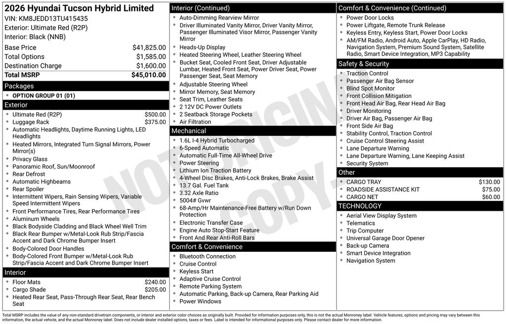 2026 Hyundai Tucson Limited's photo