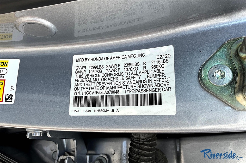 2020 Honda Accord EX-L photo 18
