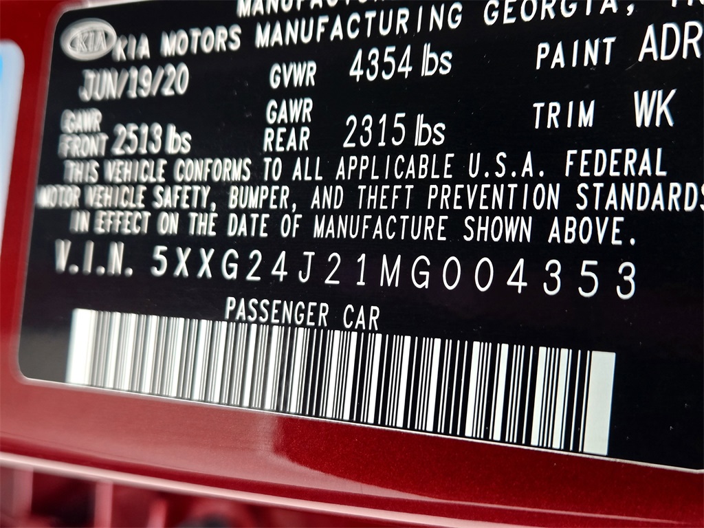 2021 Kia K5 LX photo 32