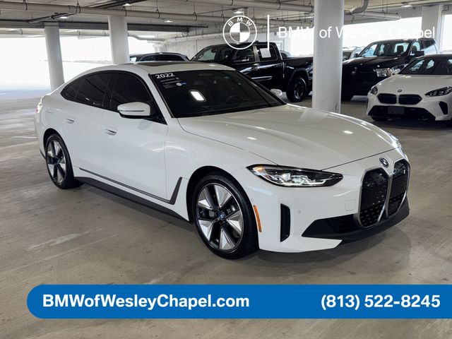 Certified 2022 BMW i4 Base with VIN WBY73AW04NFN11006 for sale in Wesley Chapel, FL
