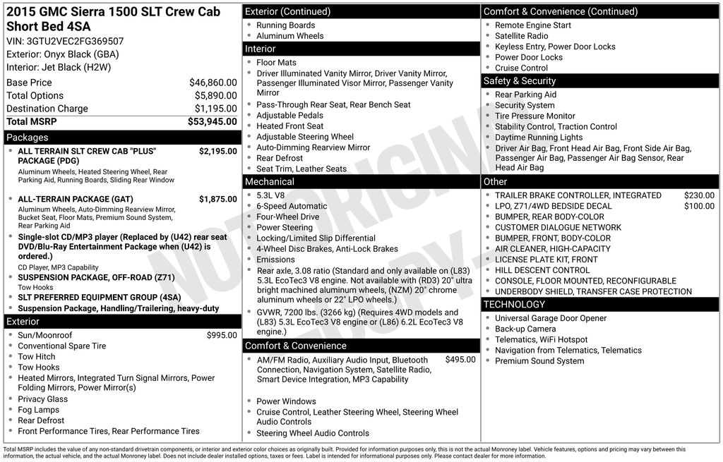 2015 GMC Sierra 1500 SLT
