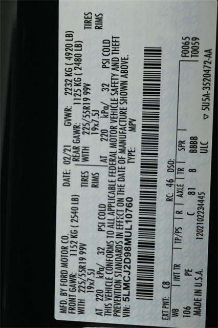 2021 LINCOLN CORSAIR - Image 38