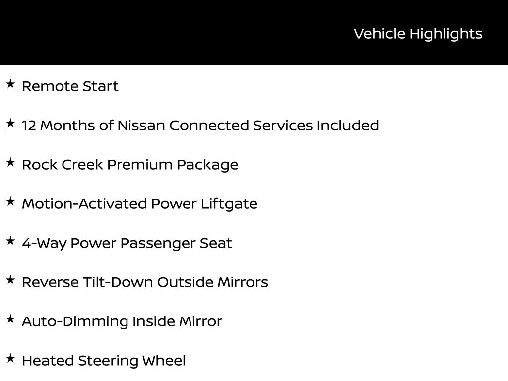 2026 Nissan Rogue Rock Creek's photo