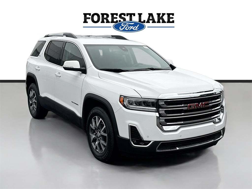 Used 2023 GMC Acadia SLT with VIN 1GKKNULS1PZ213385 for sale in Forest Lake, Minnesota