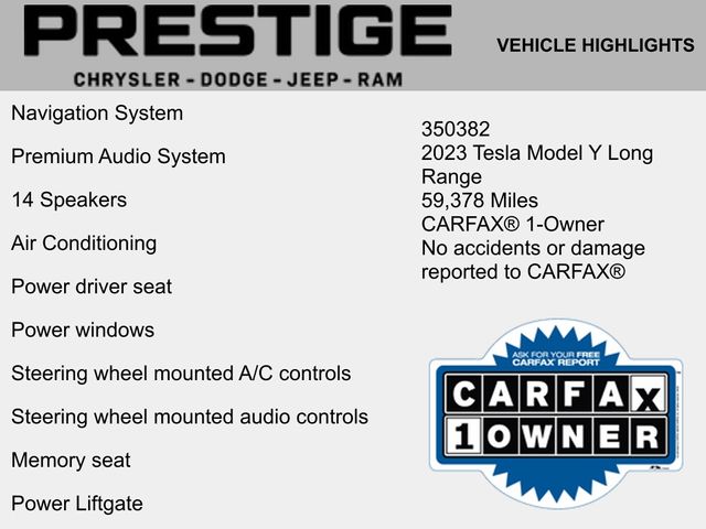 Used 2023 Tesla Model Y Long Range with VIN 7SAYGDEE7PF683484 for sale in Northfield, Minnesota