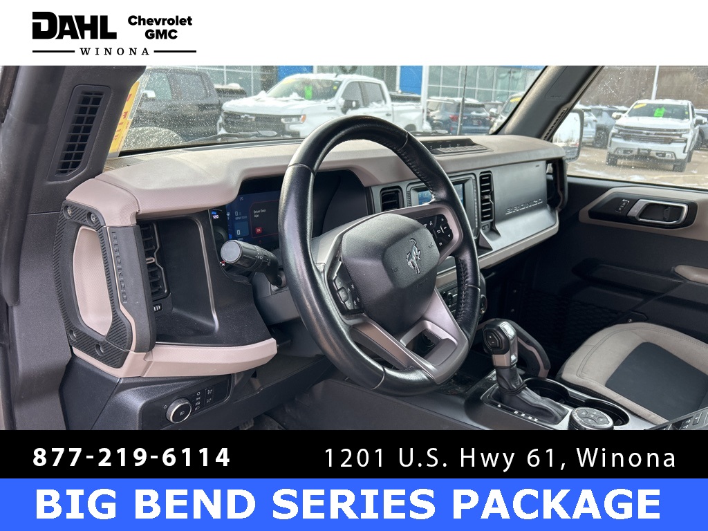 Used 2022 Ford Bronco 4-Door Big Bend with VIN 1FMEE5DP1NLB32312 for sale in Winona, Minnesota