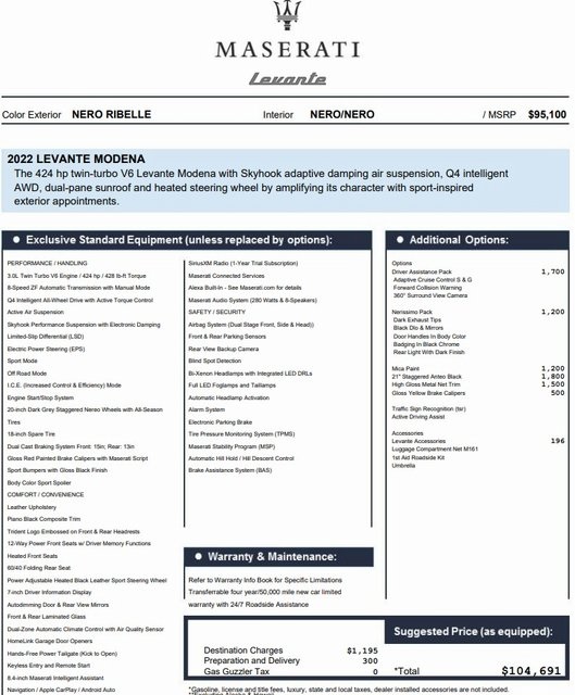2022 Maserati Levante Modena's photo