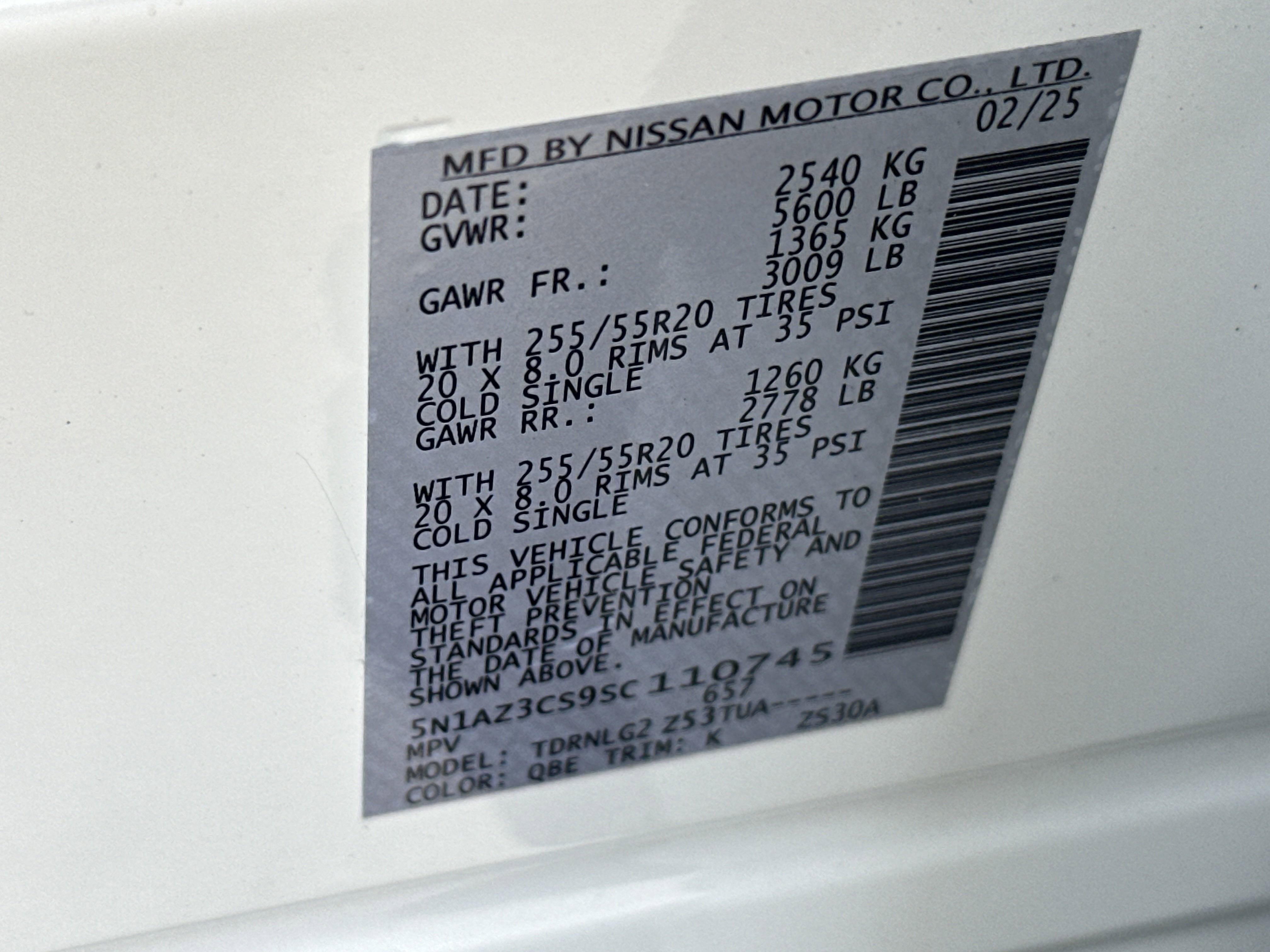 2025 Nissan Murano SL photo 23