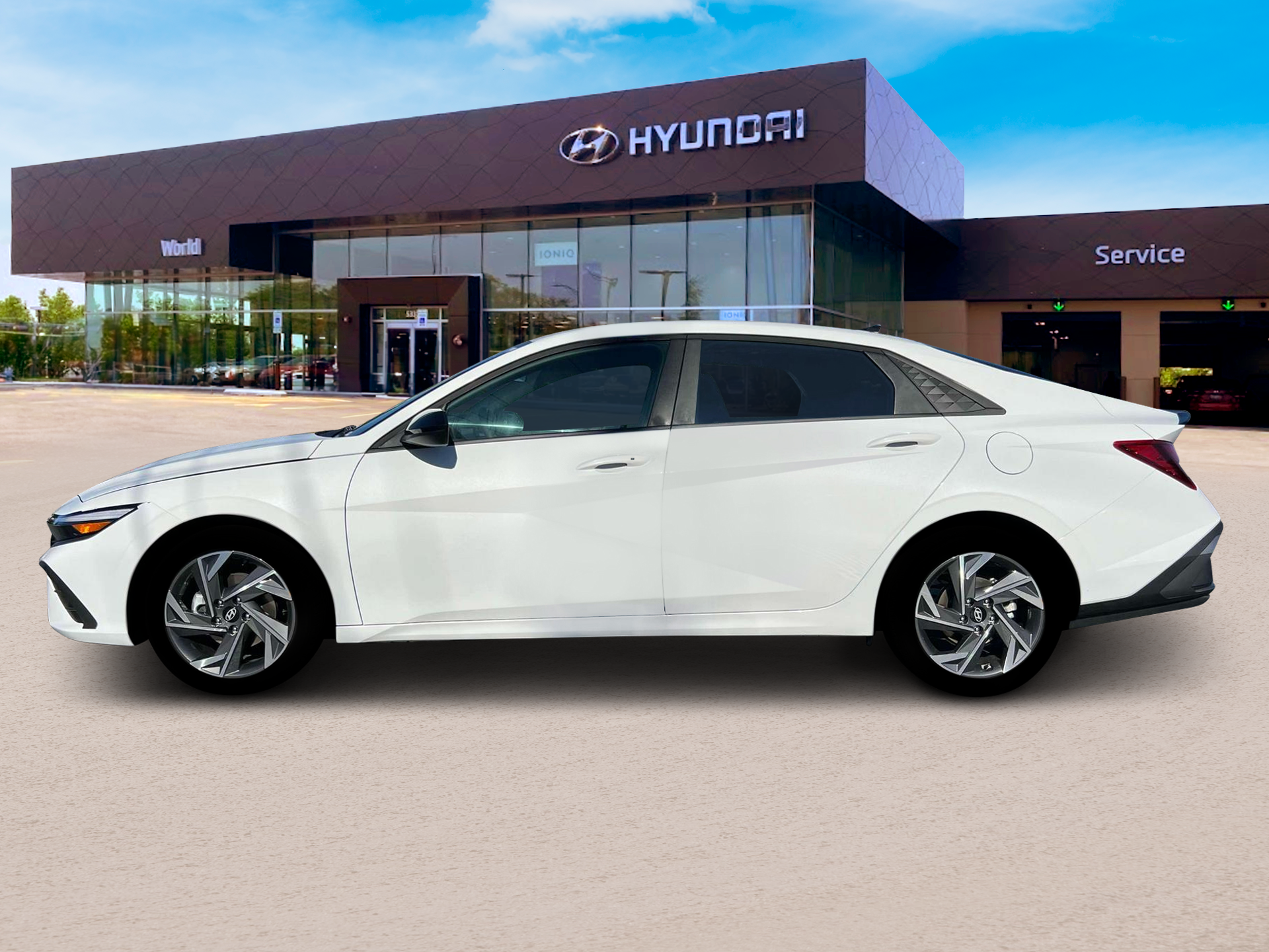 New 2025 Serenity White Hyundai SEL Sport image 3