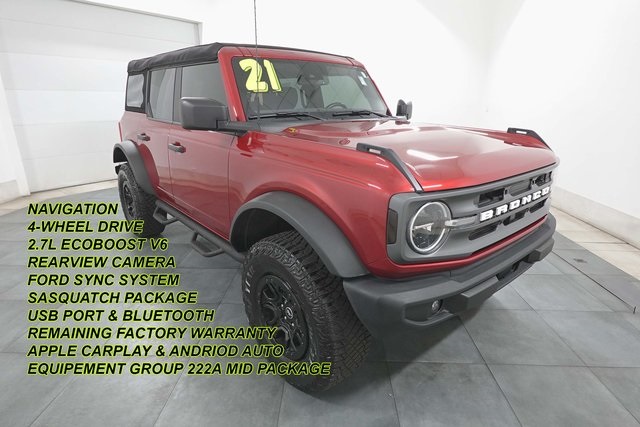 Used 2021 Ford Bronco 4-Door Big Bend with VIN 1FMEE5DP6MLA95353 for sale in Bensenville, IL