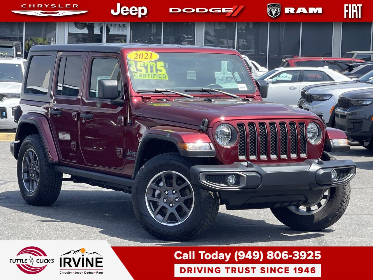 2021 Jeep Wrangler Unlimited 80th Anniversary Edition